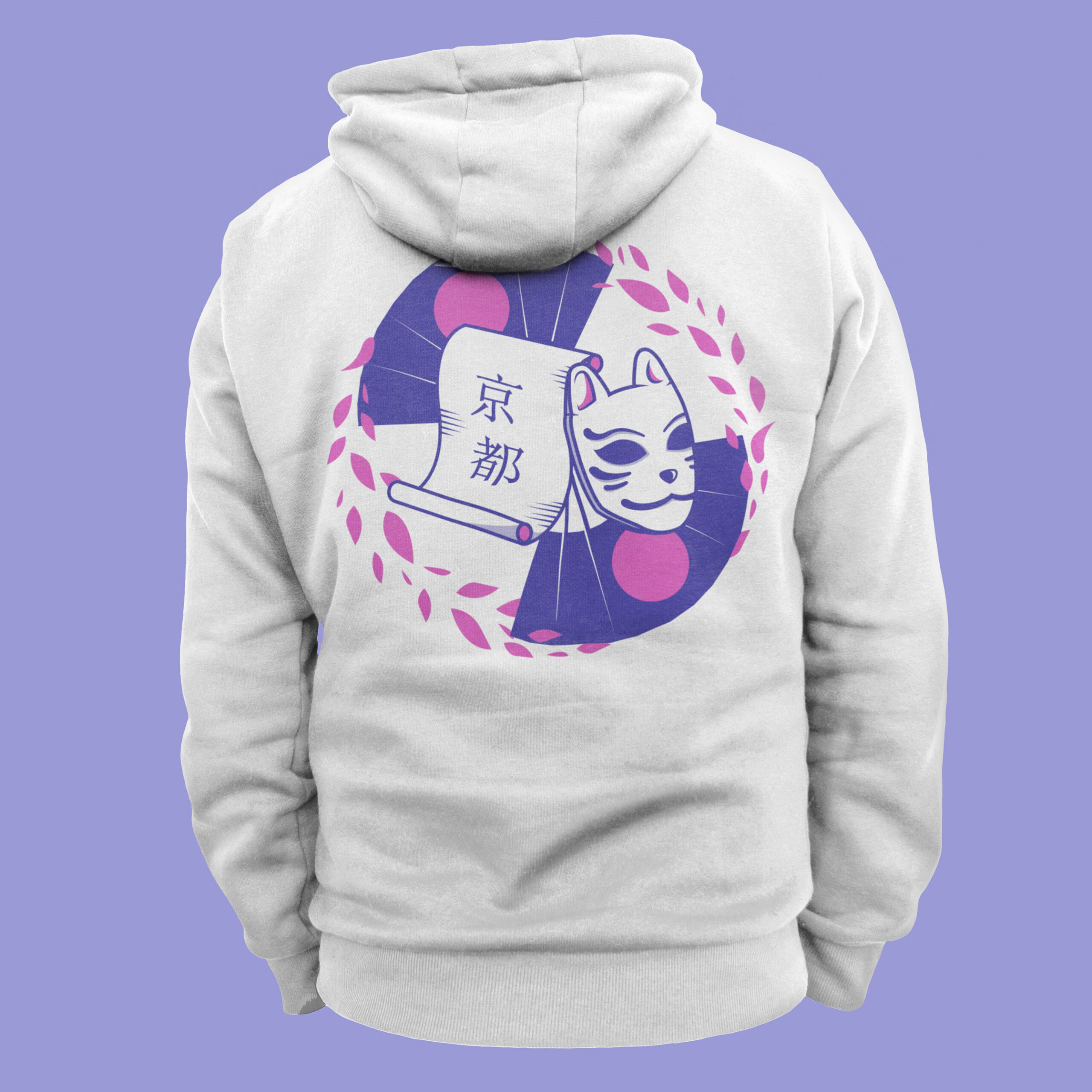 Simple white hoodie mockup psd comfortably sporty menswear